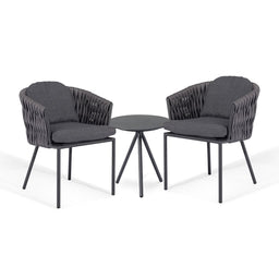 Marina Bistro Set
(2x dining chairs + side table) | Charcoal