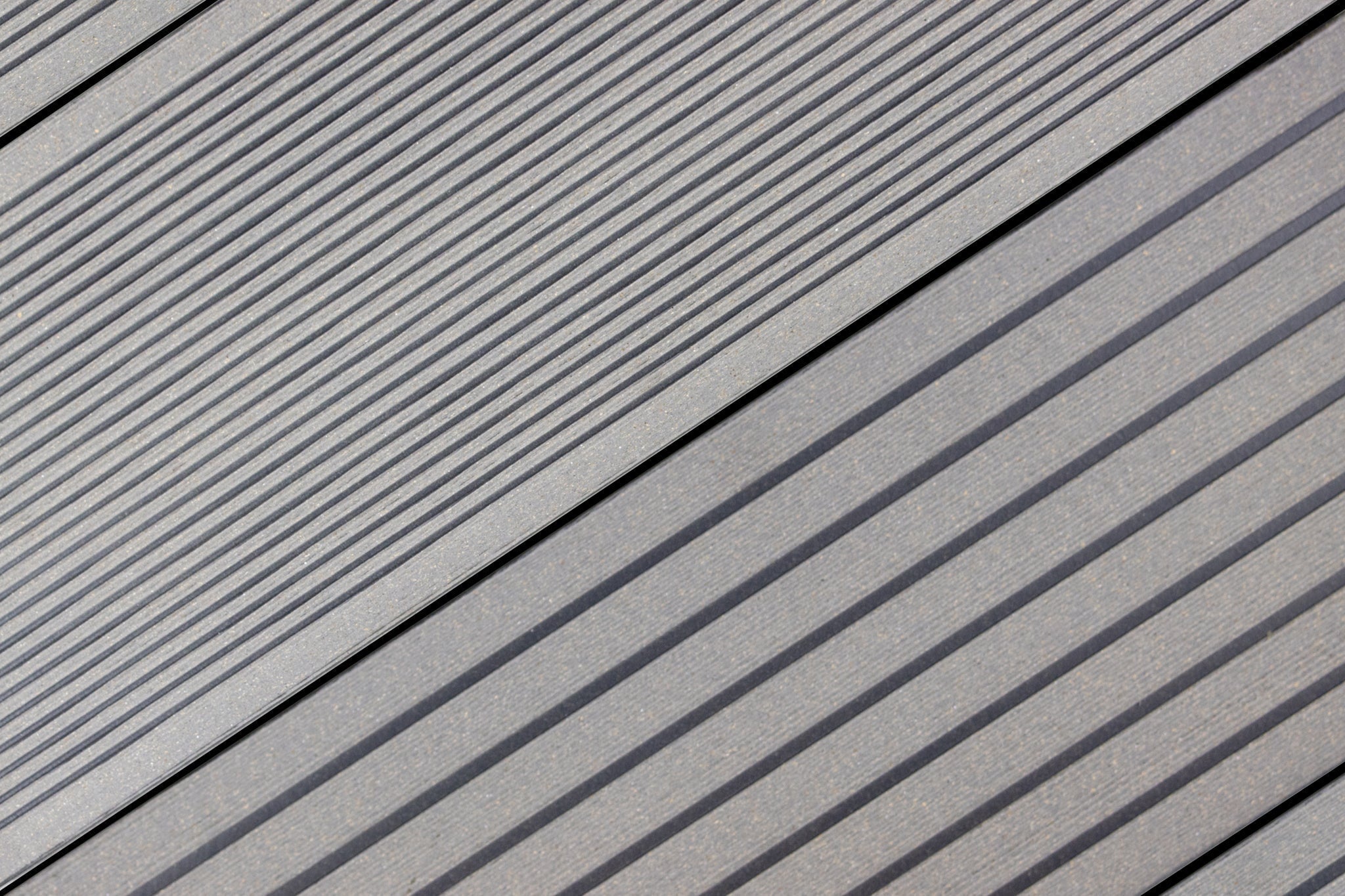 Natura™ | Light Grey Grooved Composite Decking Board (3.6m length)