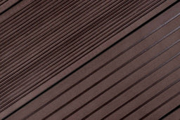 NaturaPlus™ | Dark Brown Grooved Composite Decking Board (3m length)