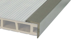 NaturaPlus™ | Light Grey Grooved Composite Decking Corner Trim (3m length)