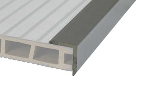 NaturaPlus™ | Grooved Composite Decking Corner Trim (3m length) | Light Grey