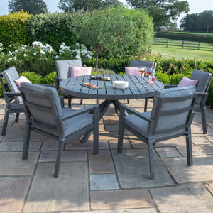 New York 6 Seat Round Dining Set
 | Grey  Maze   