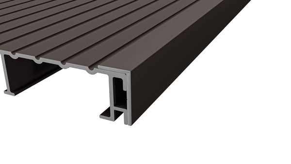 Non-combustible L-profile finishing trim (3m) | RAL 8019 Grey Brown