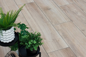 Orkney™ | Light Brown Wood Effect Porcelain Paving Tiles (30x120x2cm) Woodgrain Plank Porcelain Tile Space   