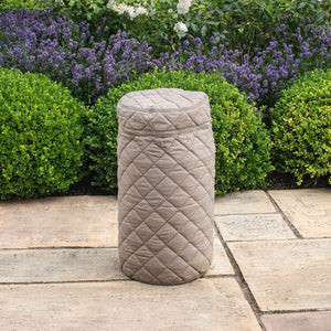 Outdoor Fabric Quilted Gas Bottle Cover (H58.7cm x33øcm ) | Taupe  Maze   