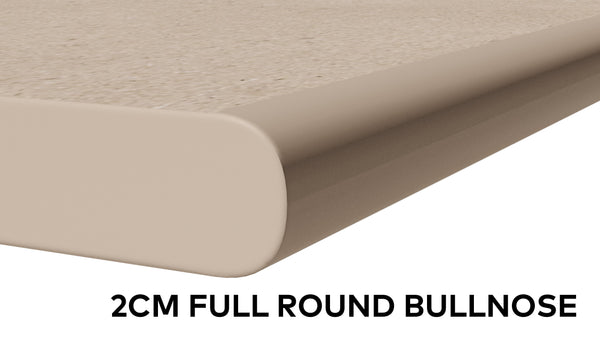 Porcelain Paving Fabrication Service - Per LM  Tile Space 2cm Full Round Bullnose  
