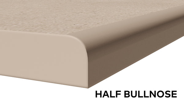 Porcelain Paving Fabrication Service - Per LM  Tile Space Half Bullnose  