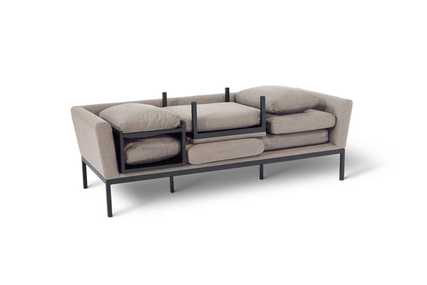 Pulse Chaise Sofa Set | Taupe  Maze   