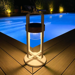 Satellite Large Solar Light With Stand | White