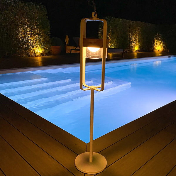 Satellite Large Solar Light With Stand | White  Maze   