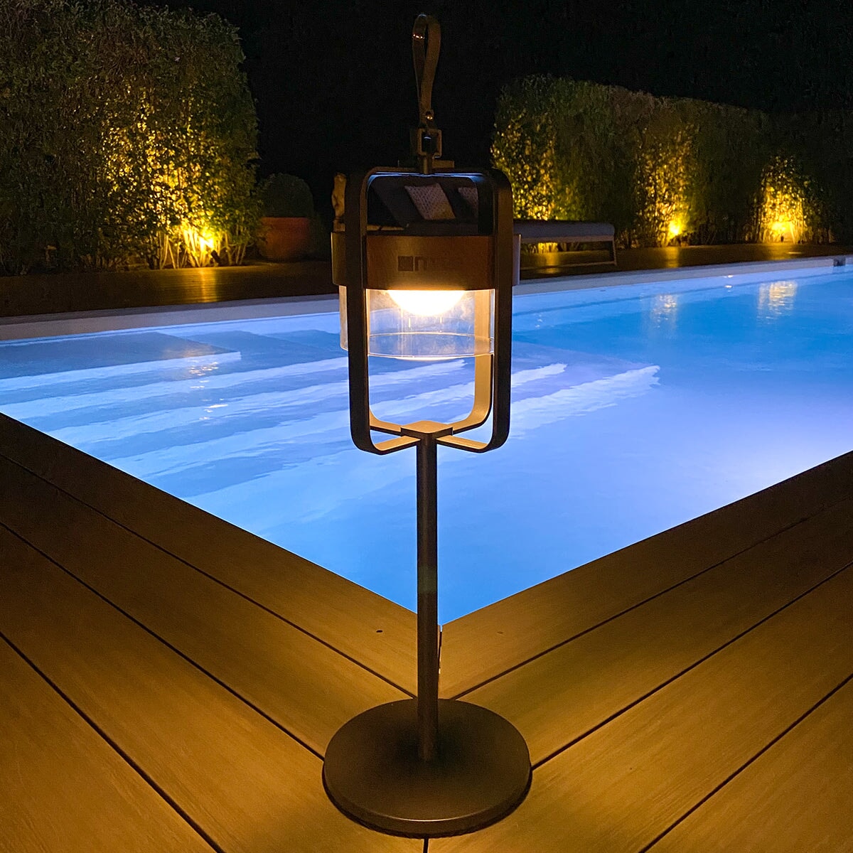 Satellite Small Solar Light With Stand | Charcoal