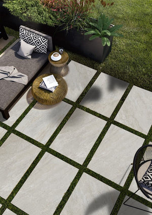 Savannah™ | Beige Stone Effect Porcelain Paving Tiles (60x90x2cm)  Tilespace   