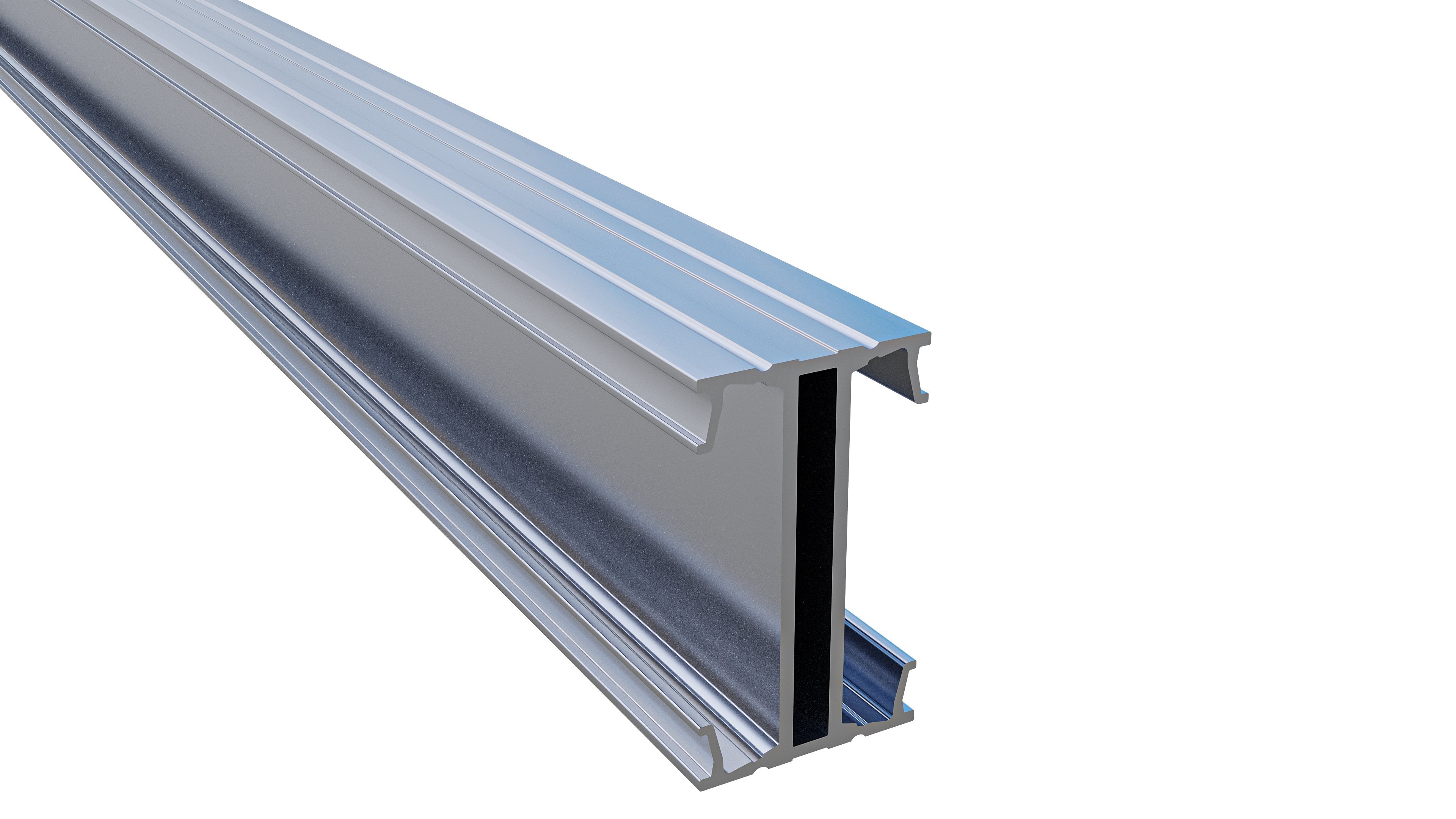 Aluminum Rectangular Subframe Tectonic® 80mm Aluminium Subframe Lower Rail (3.6m length)
