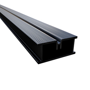 Tectonic® Aluminium Decking Subframe Joist (3.6m length) Decking Fixing OVAEDA® Composite Decking & Porcelain Paving 22mm Black 