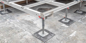 Tectonic® Non-Combustible Adjustable Decking Pedestal  OVAEDA® Composite Decking & Porcelain Paving   