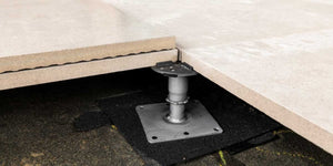 Tectonic® Non-combustible Adjustable Paving Support Pedestal  OVAEDA® Composite Decking & Porcelain Paving   