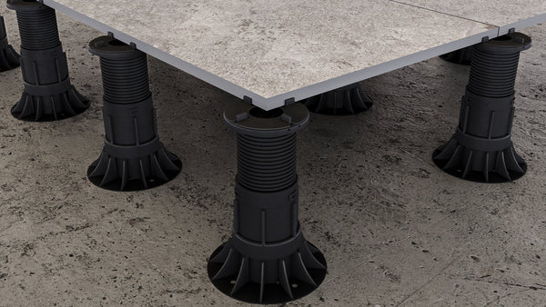 Tectonic® Self-Levelling Adjustable Paving Pedestal (2mm Joint) Paving Support OVAEDA® Composite Decking & Porcelain Paving   