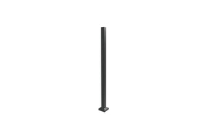 Traditional Balustrade 50mm Bolt-Down Post with Base Cover Plate 1155mm | Black  FH Brundle   
