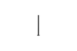 Traditional Balustrade 75mm Bolt-Down Corner Post with Base Cover Plate 1155mm | Black