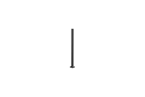 Traditional Balustrade 75mm Bolt-Down Corner Post with Base Cover Plate 1155mm | Black  FH Brundle   