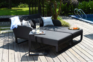 Unity Sunlounger | Charcoal  Maze   