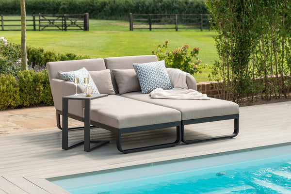 Unity Sunlounger | Taupe  Maze   