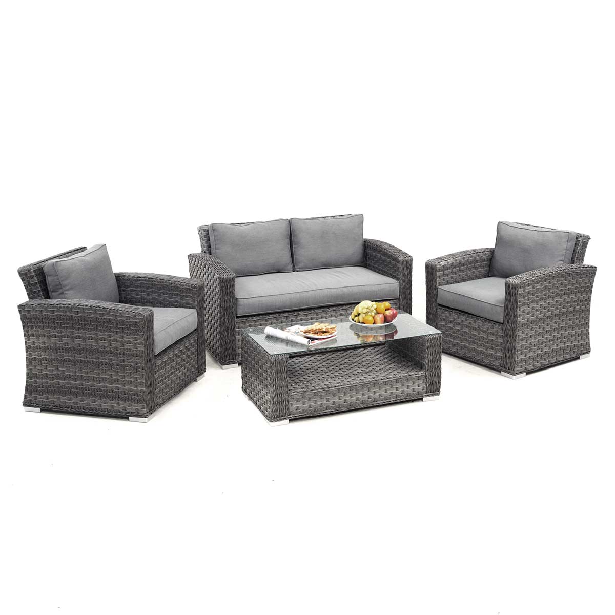 Victoria 2 Seat Sofa Set | Grey