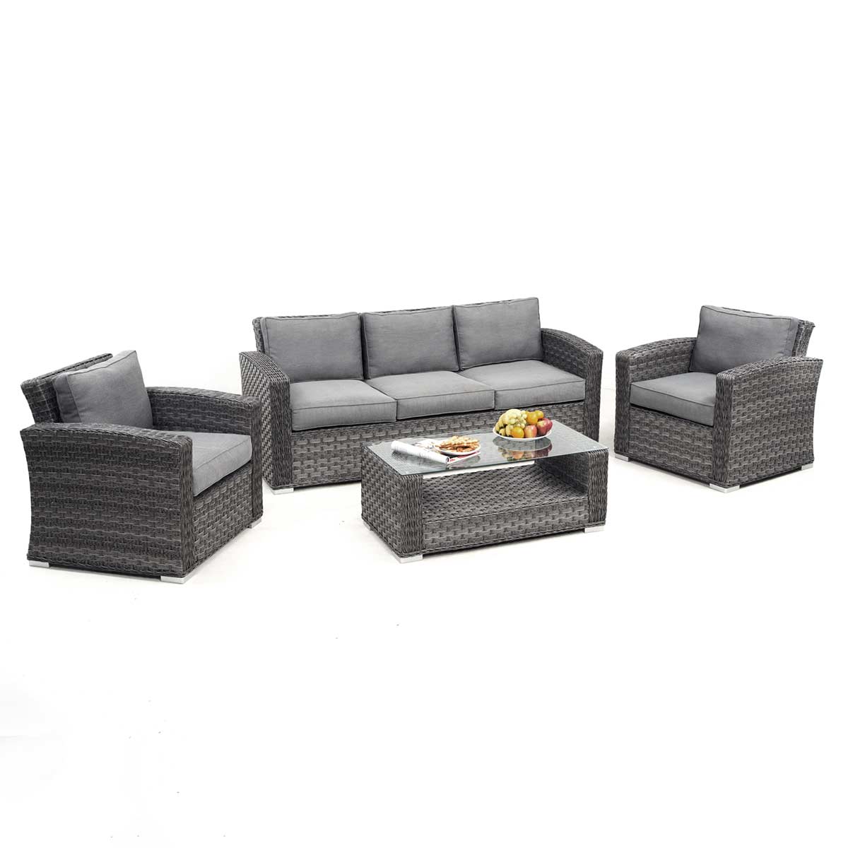 Victoria 3 Seat Sofa Set | Grey