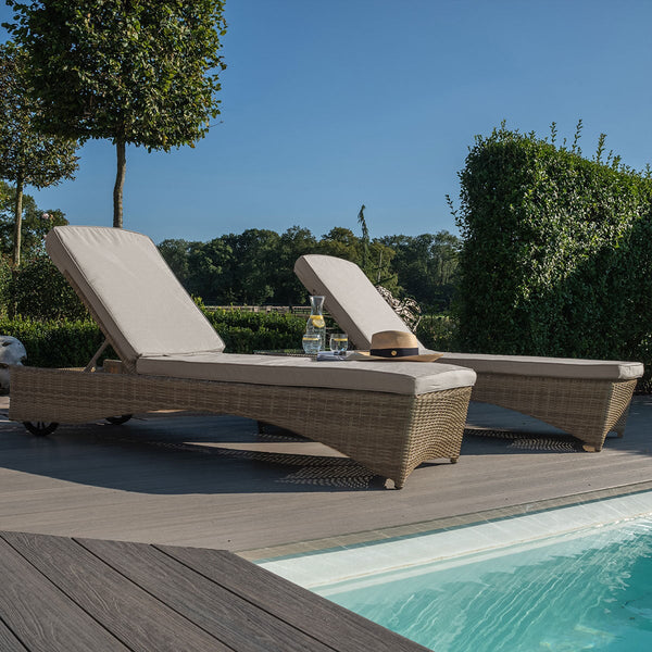 Winchester 3pc Sunlounger Set | Natural  Maze   